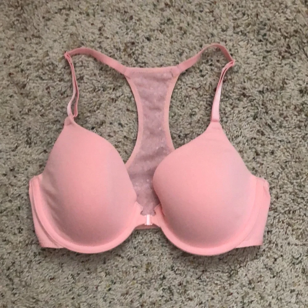 Victoria’s Secret Racerback Push-Up Lined Perfect Coverage Sequin Bra - Picture 2 of 3